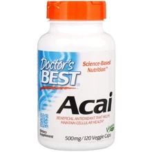 Doctor's Best, Acai, 500 mg, 120 Veggie Caps (DRB-00156): Форма выпуска Капсулы