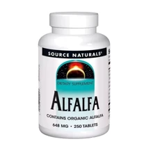 Source Naturals Alfalfa Люцерна 648 мг 250 таблеток: Форма выпуска Таблетки