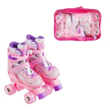 Раздвижные ролики квады Best Roller колеса PU 13475-S (31-34) Розовые: Цвет розовый