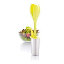 Набор для салата Loooqs Tulip серебристо-зеленый (P261.197): undefined undefined