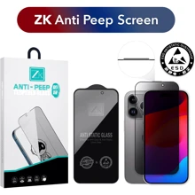 Защитное стекло для iPhone ZK Premium Tempered Glass Privacy for iPhone 15: Тип защиты экрана на экран