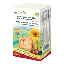 Сухарики мини FLEUR ALPINE с изюмом и клюквой 100 г (1684016): Тип Сухарики