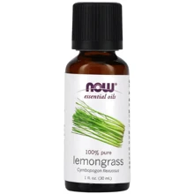 Now Foods Essential Oils Lemongrass Масло лемограсса 30 ml: Назначение Расслабление, Для массажа, Ароматизация