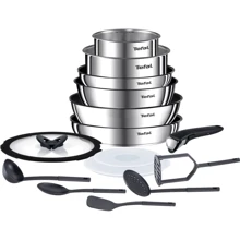Tefal Ingenio Emotion 15 предметов (L925SF14): Материал корпуса Нержавеющая сталь