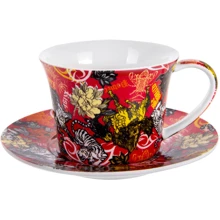 Чашка с блюдцем Lefard Animal colors для чая 2 пр. (924-725): Тип Чашка с блюдцем