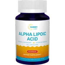 Sunny Caps Alpha-Lipoic Acid Альфа-ліпоєва кислота 60 капсул: Вид неферментний
