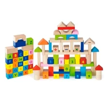 Дерев'яні кубики Viga Toys Алфавіт та числа 100 шт 3 см(50288): Тип кубики