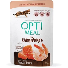 Влажный корм Optimeal Adult Cats для взрослых кошек с лососем и креветками в соусе 12x85 г (4820083906008): Тип Влажный корм