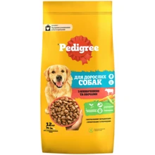 Сухой корм Pedigree для взрослых собак с говядиной и овощами 12кг (5998749145043): Тип Сухой корм