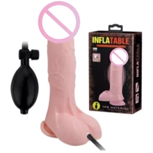Фаллоимитатор LYBAILE Inflateable Dildo Flesh, 18,8 см: Назначение Вагинальные
