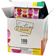 Набір серветок латексних Satin Dams Assorted 100 шт: Тип Ароматизовані