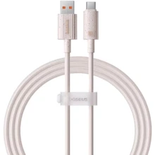 Кабель Baseus USB Cable to USB-C Fast Charging 100W 2m Pink (P10360203421-01): Тип USB Cable - USB-C