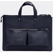 INCARNE Handmade Leather Bag-cover Brave Black for MacBook Air 13" M3 | M2 | M1: Цвет черный (Black)