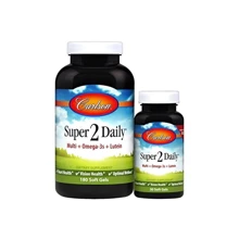 Carlson Labs Super 2 Daily 180+30 caps Мультивитамины з Омега-3 и лютеином: Тип Мультивитамины