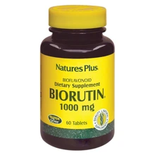 Natures Plus BioRutin 1000 mg 60 tabs Рутин: Тип Рутин