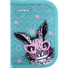 Пенал без наполнения Kite Education Cute Bunny K21-621-1, 1 отделение, 1 отворот: Год выпуска коллекции 2021