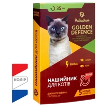 Ошейник Palladium Golden Defence от блох и клещей для кошек 35см красный (4820197270095): Тип Ошейники