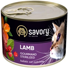 Влажный корм Savory для стерилизованных котов с ягненком 200 г (30723): Тип Влажный корм
