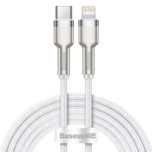 Кабель Baseus Cable USB-C to Lightning Cafule Metal PD 20W 2m White (CATLJK-B02): Тип USB-C - Lightning