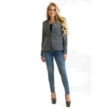 Піджак FLFashion Femine ЕПФ 0912 44 сірий: Сезон Демісезон