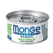 Паштет для котов Monge Cat Monoprotein мясные хлопья кролик 0.08 кг (70007177): Тип Паштет