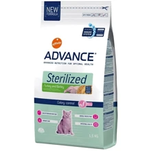 Корм для кошек Advance Cat Sterilized c индейкой и ячменем 1.5 кг: Тип Сухой корм
