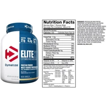 Протеин Dymatize Elite XT 1810 g /53 servings/ Rich Vanilla: Вид Многокомпонентные