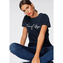 Футболка Tommy Hilfiger 59387964 L синяя с принтом: Состав Хлопок