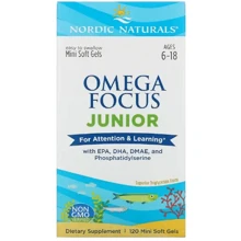 Nordic Naturals Omega Focus Омега-3 для подростков 120 мини гелевых капсул: Тип Омега 3