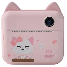 Детская фотокамера моментальной печати PRC Animals pink: Тип цифровая фотокамера