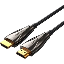 Кабель и переходник Vention HDMI to HDMI 30.0m V2.0 Optical 4K 60Hz 18Gbps Dolby 7.1 PVC Black Zinc Alloy (ALABT): Тип кабель