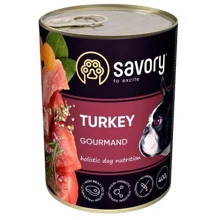 Влажный корм Savory для взрослых собак с индейкой 400 г (30518): Тип Влажный корм