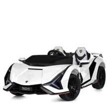 Детский электромобиль Bambi Racer Lamborghini белый (M 5072EBLR-1): Вид автомобиль