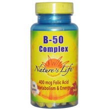 Nature's Life B- 50 Complex, 100 Tablets (NLI-00136): Тип Витамин B