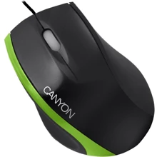 Мишка Canyon CNR-MSO01NG Black/Green: інтерфейс підключення USB