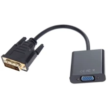 Кабель и переходник Atcom DVI - VGA (M/F), Dual Link, 0.1 м, Black (9214): Тип переходник