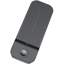 Зарядное устройство Hoco Wireless Charger CQ5 Step 3in1 Black for iPhone 16 I 15 I 14 I 13 I 12 series, Apple Watch and Apple AirPods: Особенности Быстрая зарядка, Для Apple Watch, MagSafe
