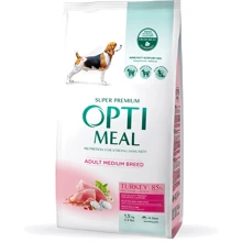 Сухой корм Optimeal Adult Medium Breed Dogs для собак средних пород с индейкой 1.5 кг (4820083905407): Тип Сухой корм