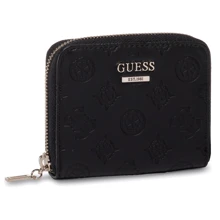 Жіночий гаманець Guess Logo Love Slg Small Zip Around чорний (SWSG7662370-BLA): Стать жіночий