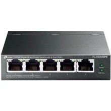 Сетевой коммутатор TP-Link TL-SG105PE: Порты только Gigabit Ethernet (10/100/1000)