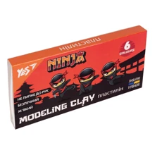 Пластилин YES Ninja 6 цветов 120 г (540624): Производитель YES