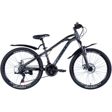 Велосипед ST 24" Formula DAKAR AM DD рама- 13" с крылом Pl 2024 радужный серебристый (OPS-FR-24-400): Диаметр колес, дюймов 24