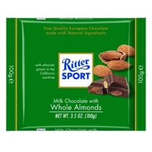 Шоколад Ritter Sport Whole Almonds 100 г (DL7231): Вес, г 100