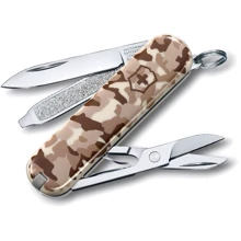 Мультитул Victorinox Classic SD 58мм/7предметов/бежевый камуфляж (0.6223.941): Тип мини-мультитул