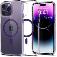 Чехол для iPhone Spigen Ultra Hybrid MagFit Deep Purple (ACS05585) for iPhone 14 Pro: Цвет прозрачный