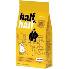 Сухой корм Half & Half для взрослых кошек с говядиной 2 кг (4820261920840): Тип Сухой корм