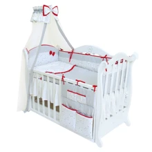 Балдахин Twins Premium Starlet бело-красный (1028-P-020): Тип балдахин