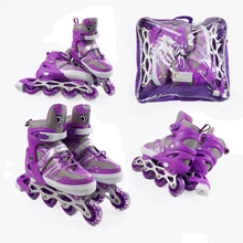 Раздвижные ролики Best Roller колеса PVC 95614-L (39-43) Фиолетовые: Цвет фиолетовый