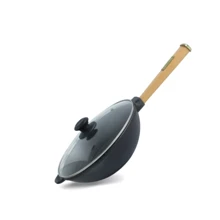 Сковорода Wok Brizoll W26H-6 со стеклянной крышкой 260х80 мм 2.8 л: Тип сковороды ВОК