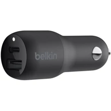 Зарядное устройство Belkin Car Charger USB-C and USB 32W Black (CCB003BTBK): Особенности Быстрая зарядка, Power Delivery (PD), USB-C